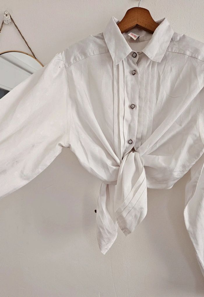 Chemisier blanc vintage