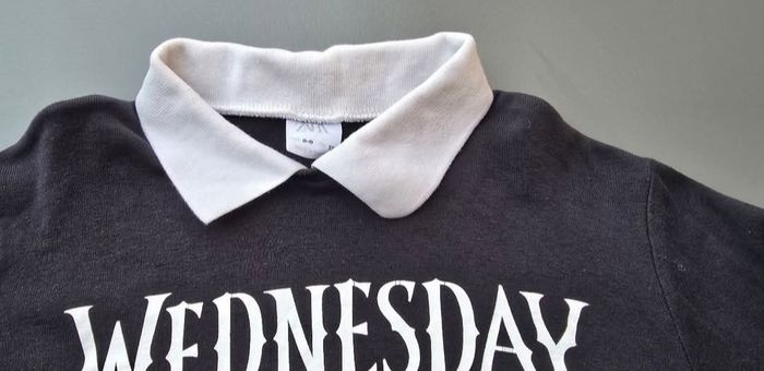 Tee-shirt polo ML 8-9 ans fille zara wednesday - photo numéro 3