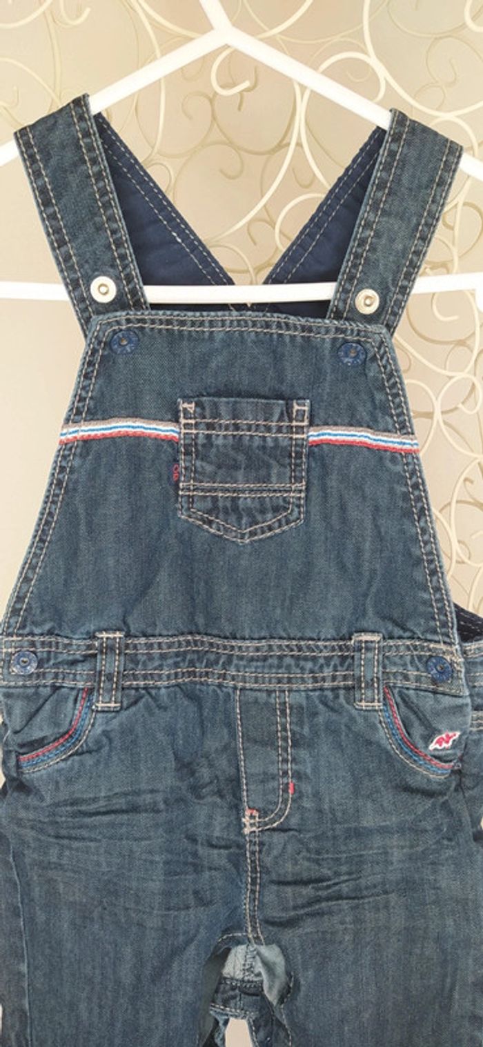 Salopette en jeans obaïbi 12 mois - photo numéro 2