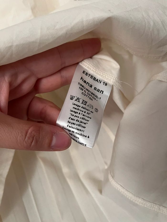 Débardeur Hana San taille 1 100% coton Blanc crème - photo numéro 3