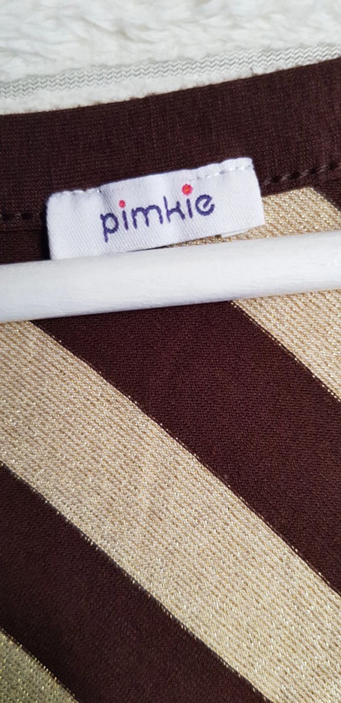 Débardeur marron et doré - photo numéro 3