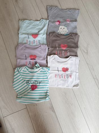 Bodies manches longues bébé fille 12 mois