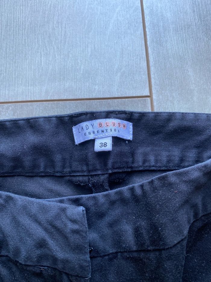 Pantalon Chino, noir, taille 38 - photo numéro 2