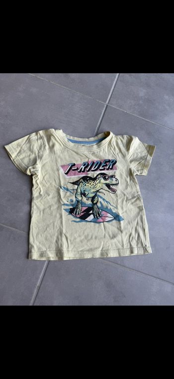 Tee shirt manches courtes Dinosaure 24/36 mois