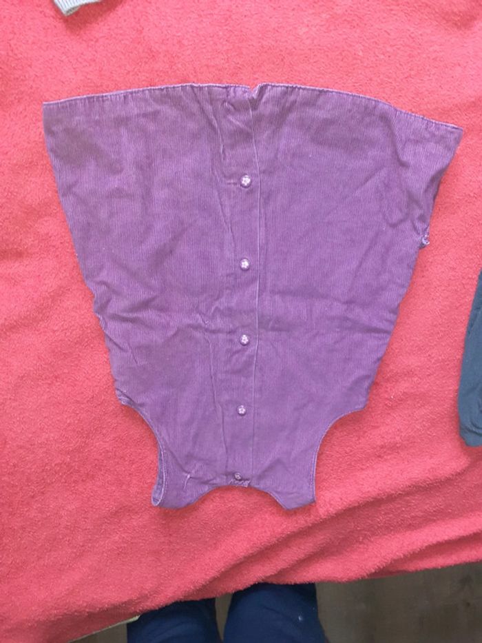 Robe doublé velours entièrement pressionné au dos - photo numéro 4