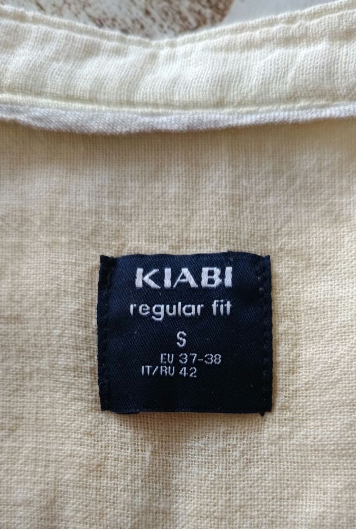 Chemise manches longues col mao lin/coton taille S - photo numéro 5