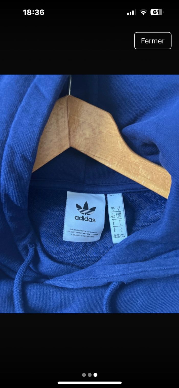 Sweat-shirt à capuche Adidas - photo numéro 3
