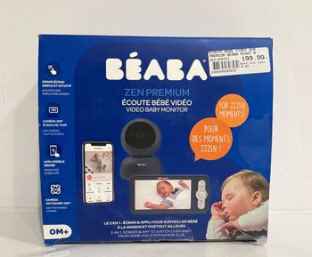 BÉABA Babyphone écoute-bébé Vidéo Zen Premium night blue.