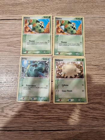 4 carte pokémon émeraude 2005