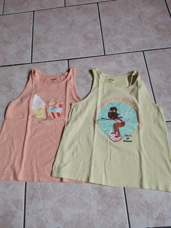 Lot de 2 débardeurs fille 8 ans kiabi