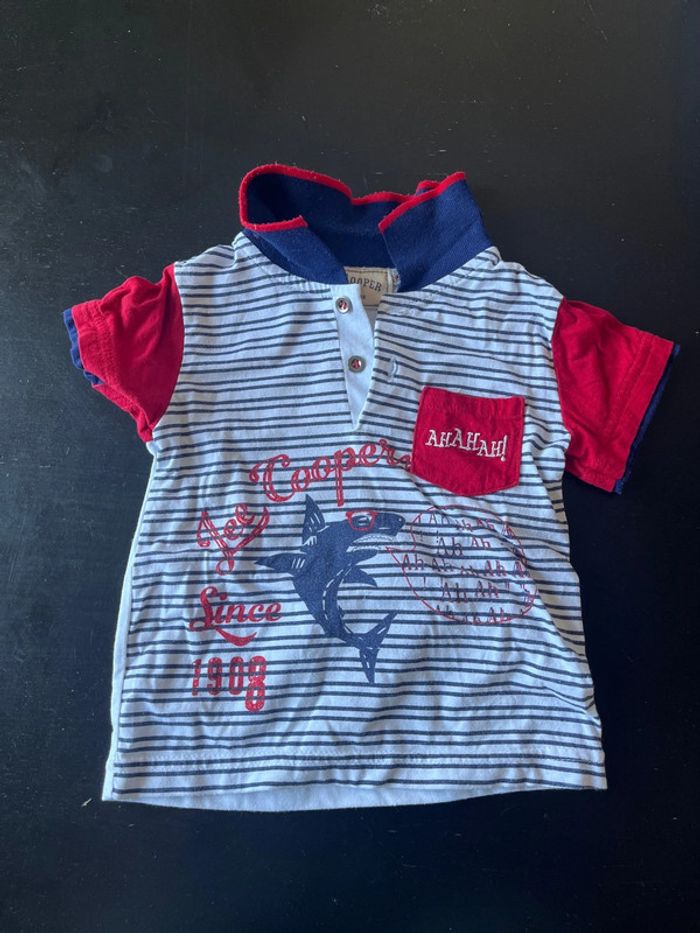 T-shirt polo Lee Cooper requin 18 mois
