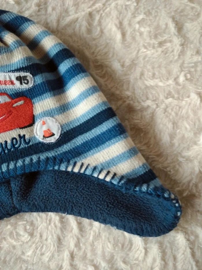 Bonnet doublé Garçon 24/36 mois Cars Flash Mc Queen Disney - photo numéro 4