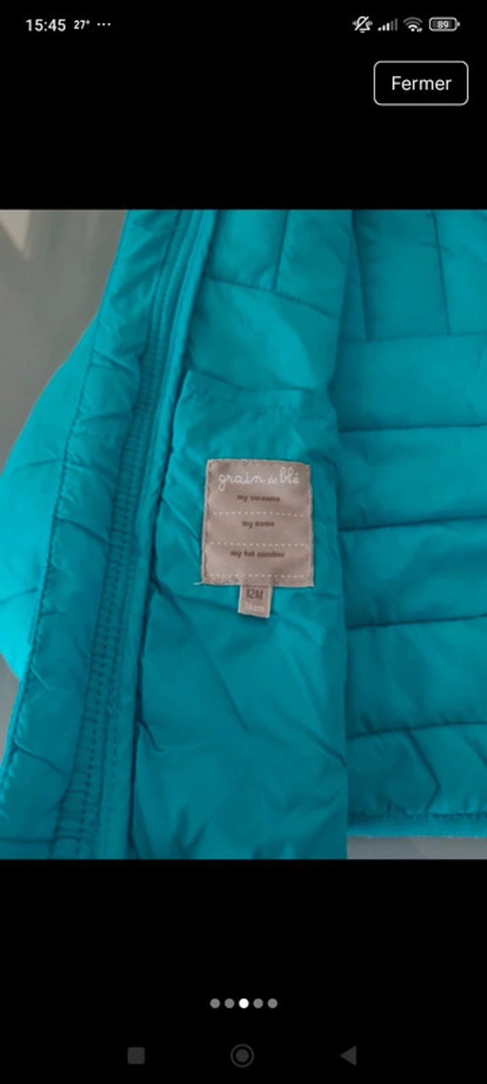 Veste doudoune 12 mois - photo numéro 3