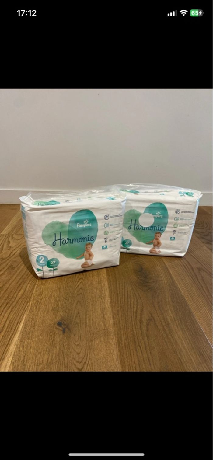 Lot  54 couches Pampers Harmonie