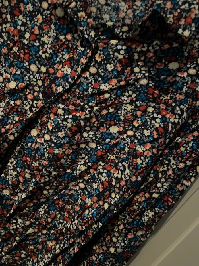 5 ans - chemise mère&fille paris fleuri - photo numéro 4