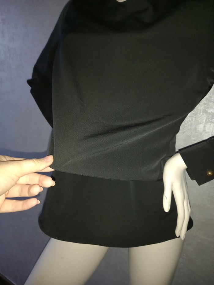 tee shirt noire effet 2 en 1 moda asil taille 40 - photo numéro 2