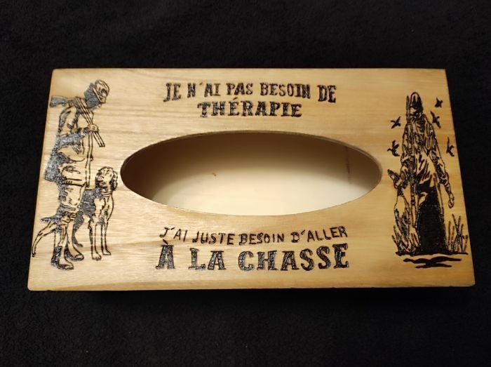Boite à mouchoirs thème chasse - photo numéro 2