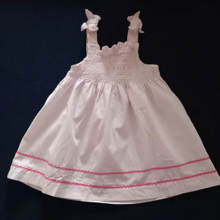 Robe d'été rose poudré 9 mois