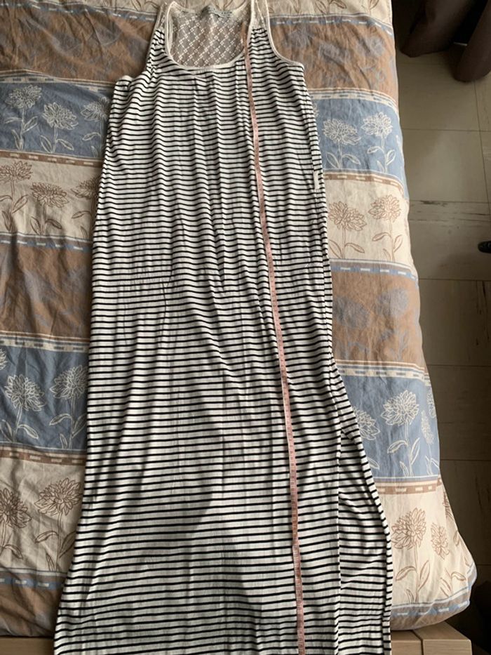 Longue robe lignée dentelle lola&liza XL - photo numéro 9