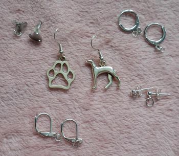 Boucles d'oreilles chien