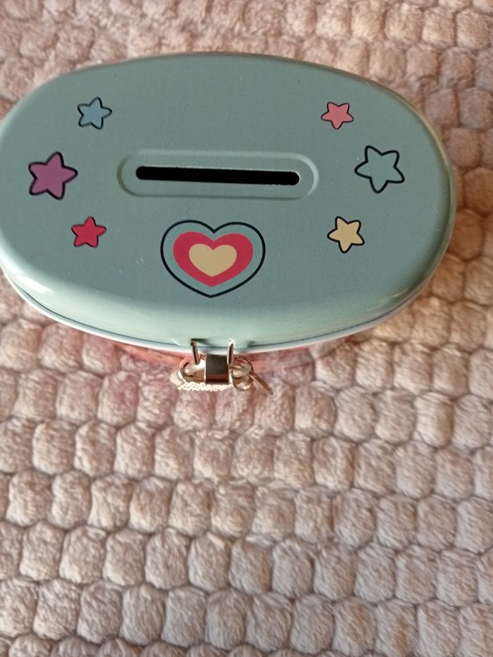 Tirelire métal avec cadenas - photo numéro 4