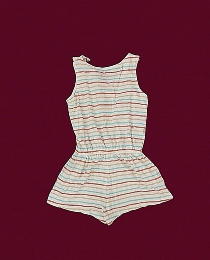 Combishort blanche rayée multicolore kiabi 10 ans - photo numéro 2