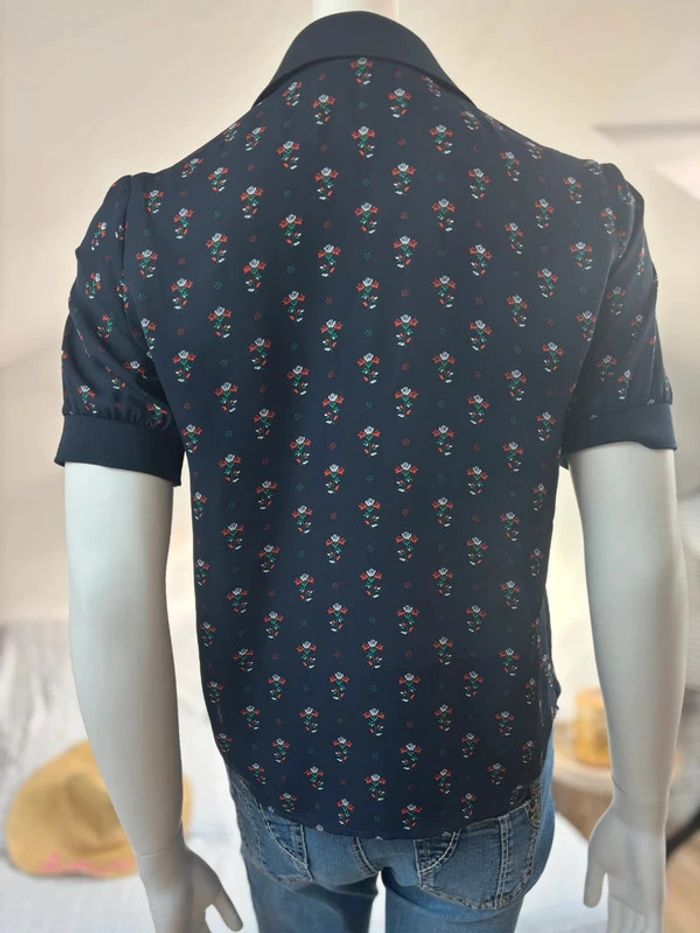 Polo à fleurs T36 - photo numéro 4