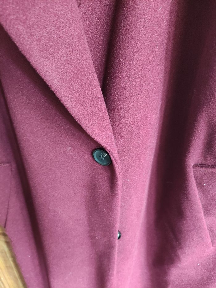 Manteau long bordeaux - photo numéro 4