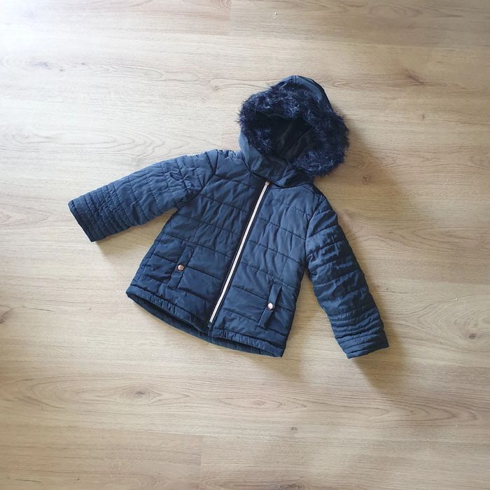 🩷 Doudoune longue à capuche 4 ans Kiabi #emyfleury_4ansfille