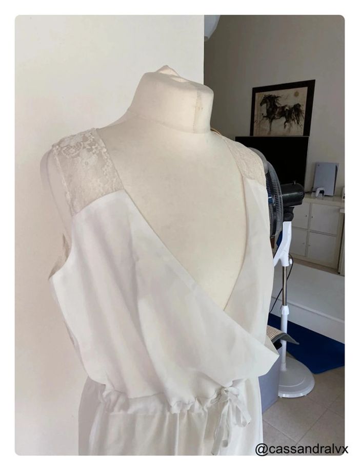 Combishort blanche dentelle - photo numéro 2