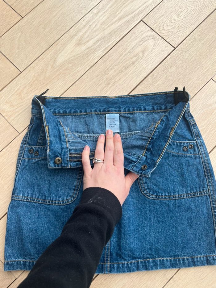 Mini jupe en jean/ denim y2k vintage 2000 fashion - photo numéro 5