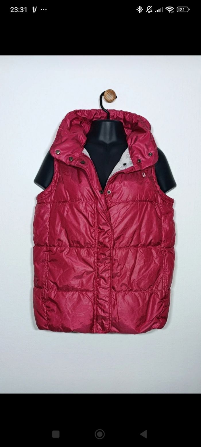 Veste sans manches framboise okaidi taille 14ans