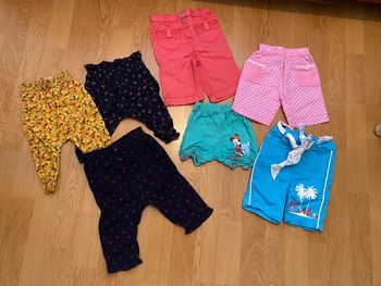 Lot 7 pantalons été 6 mois