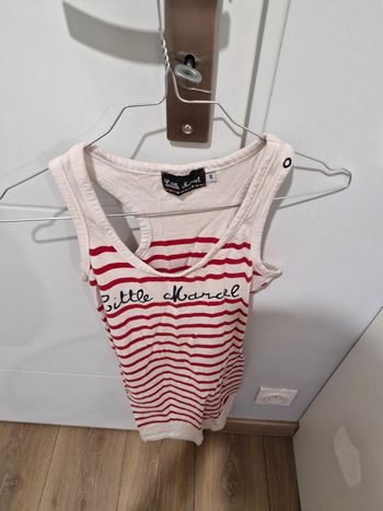 Tunique rouge et blanche Little Marcel