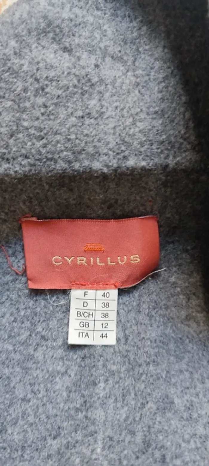 Manteau gris Cyrillus taille 40 - photo numéro 2