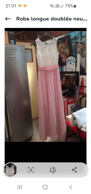 robe longue doublé neuve