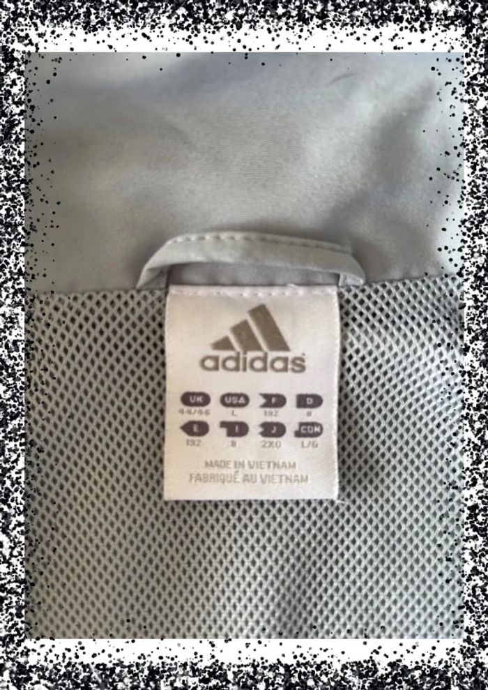 Vintage - Veste de survêtement grise - Adidas - photo numéro 3