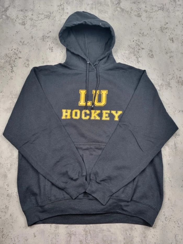 Pull capuche universitaire LU Hockey noir – Taille L Hommes - photo numéro 3