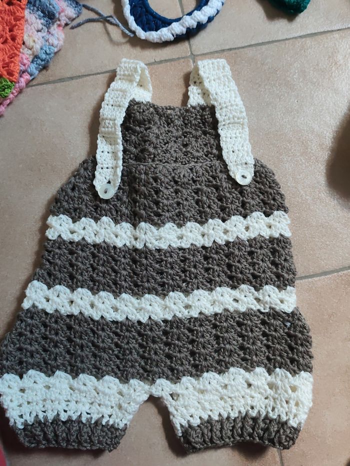 Short et combinaison enfants au crochet - photo numéro 4