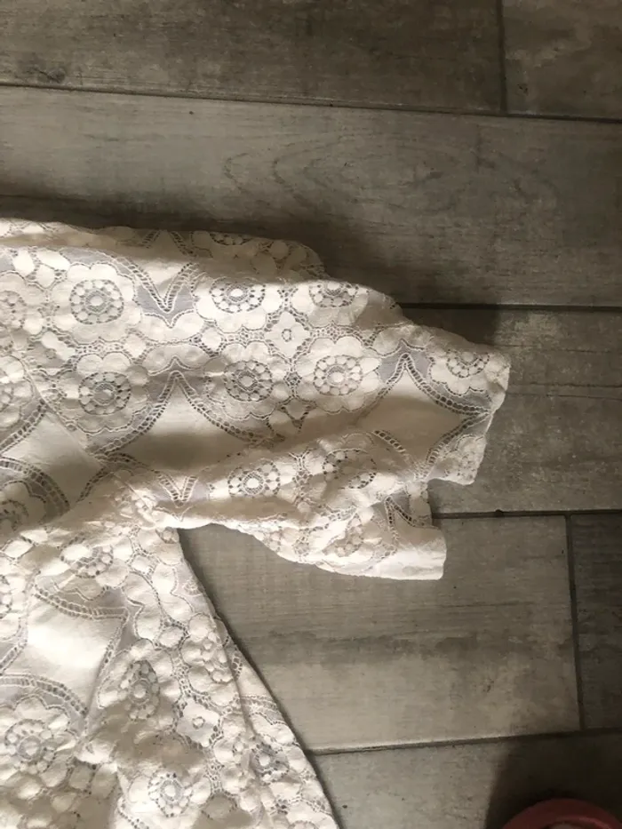 Haut femme dentelle et bohème TBE Taille XL - photo numéro 3