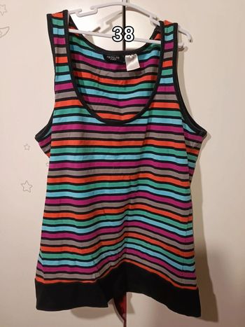 Débardeur multicolore taille 38