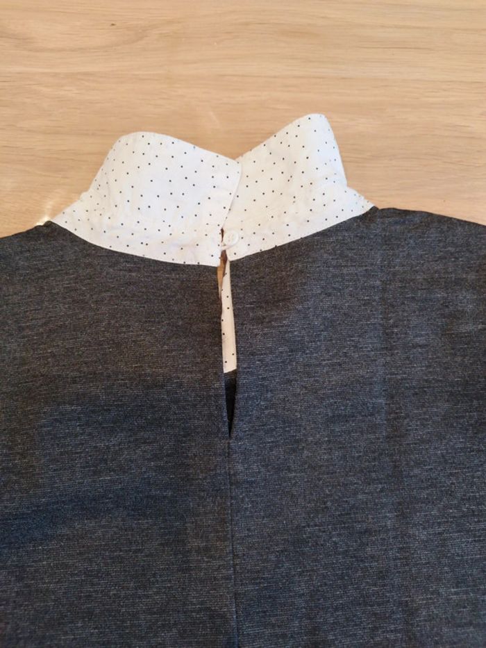 Pull col claudine gris - photo numéro 4