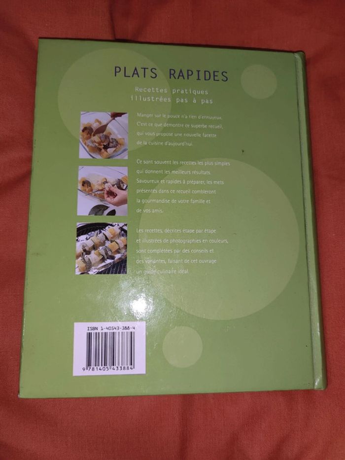 Livre recettes plats rapides recettes pratiques illustrées - photo numéro 2