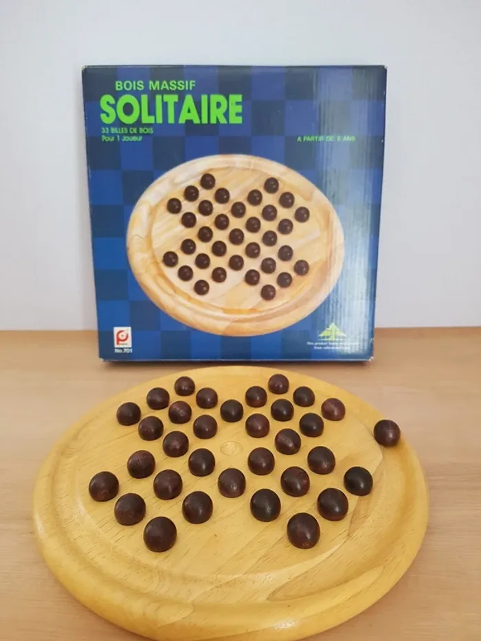 Pintoy, jeu en bois Solitaire