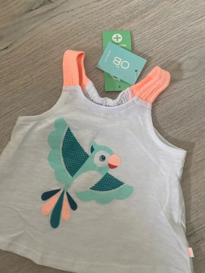 T-shirt tunique Obaibi Obaïbi taille 6 mois Neuf - photo numéro 3