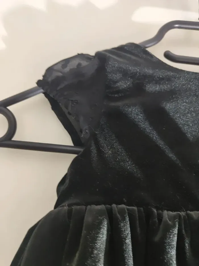 Jolie robe bébé fille velours 💎9mois💎 - photo numéro 4