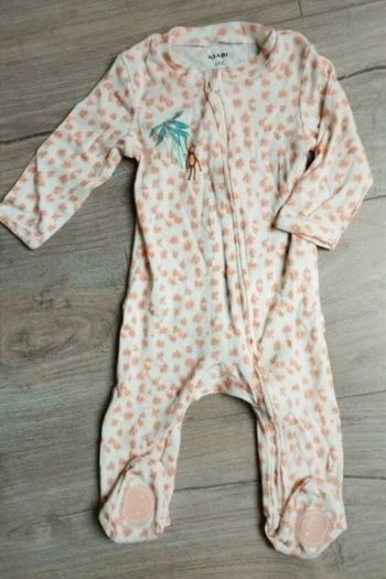 Pyjama zippé fin singe 6 mois