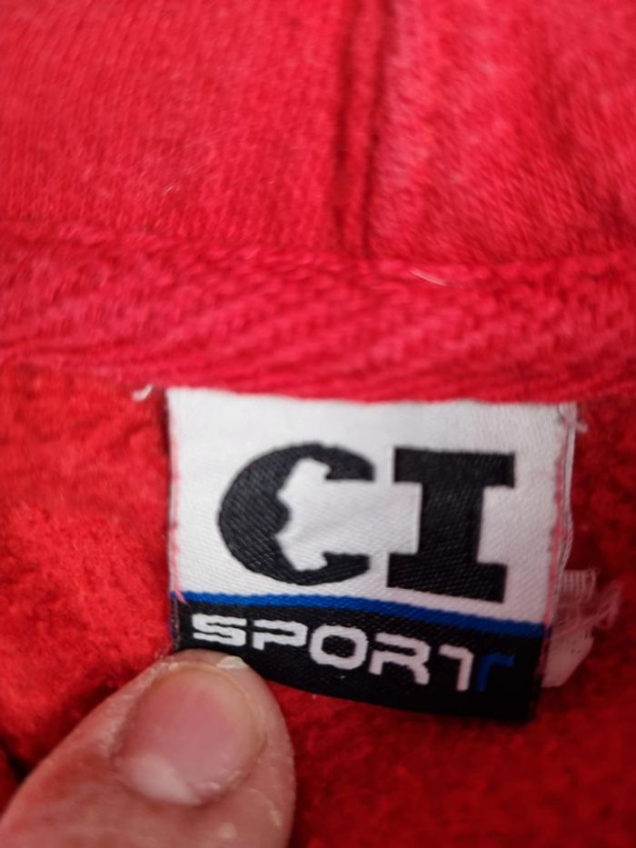 Pull à capuche universitaire CSU-Pueblo rouge – Taille L Homme (mesures en photos) - photo numéro 5
