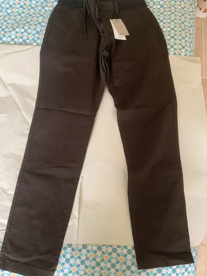 Mango Pantalon court fuselé en coton T36 - photo numéro 4