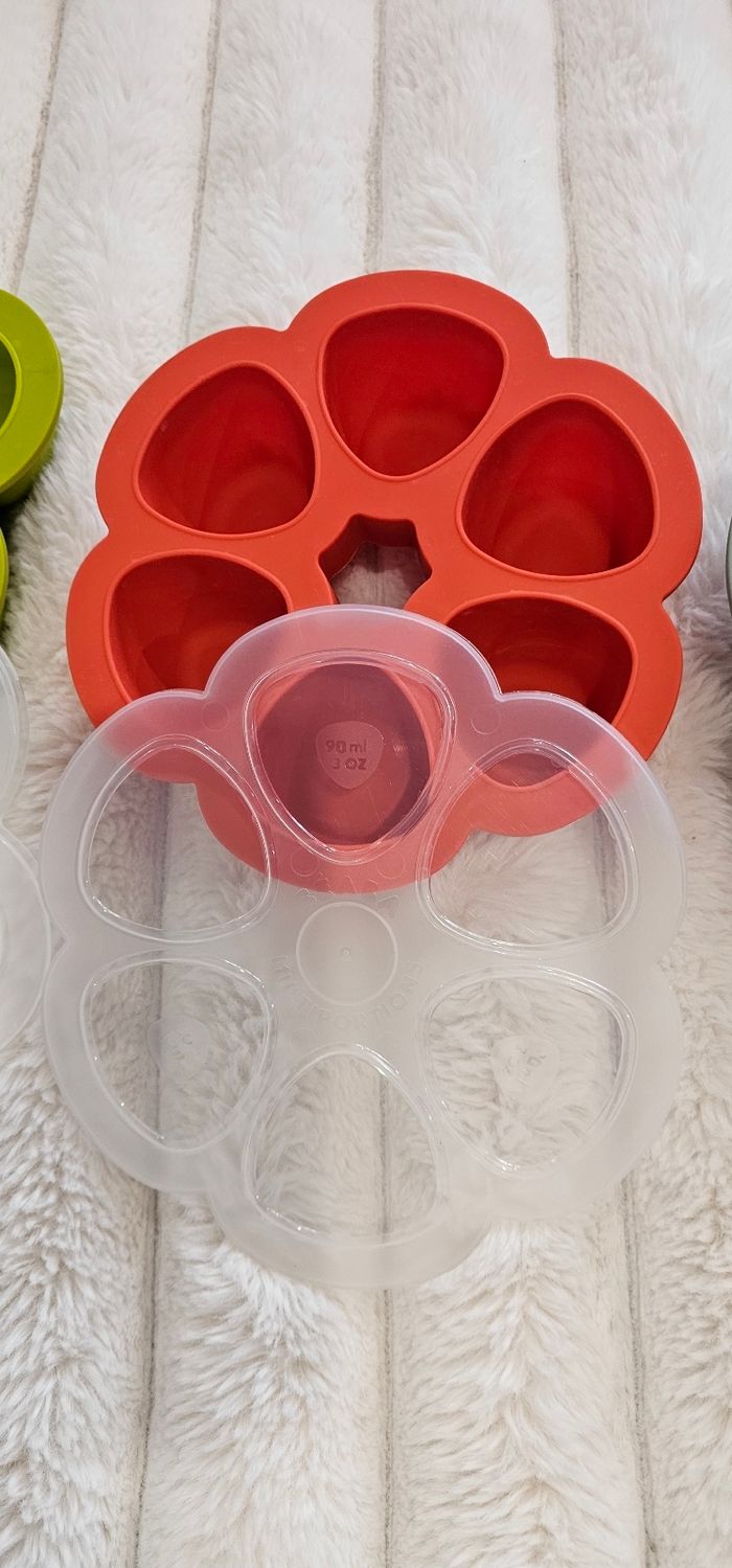 Lot de 3 fleurs 🌸 multiportions BEABA aux différents formats - photo numéro 4